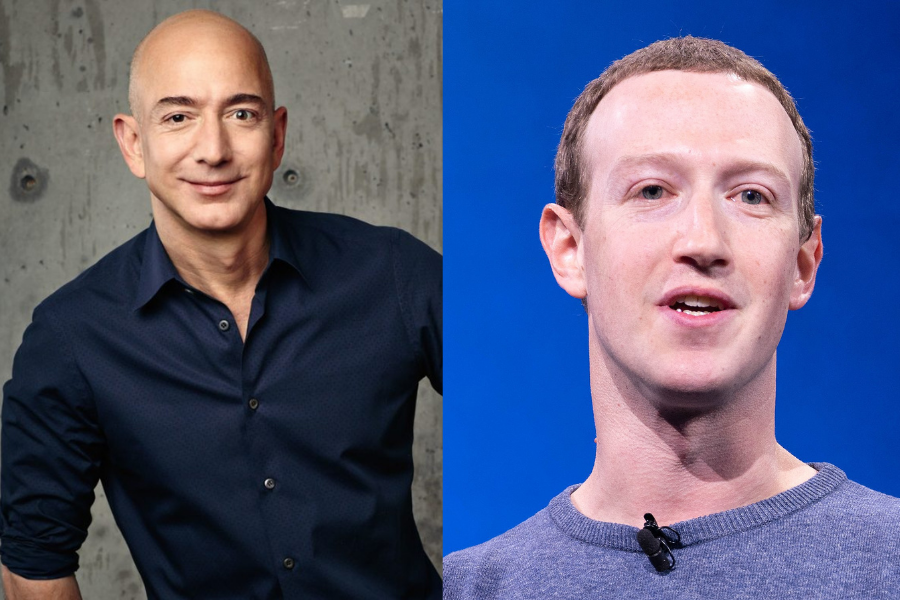 Bezos e Zuckerberg