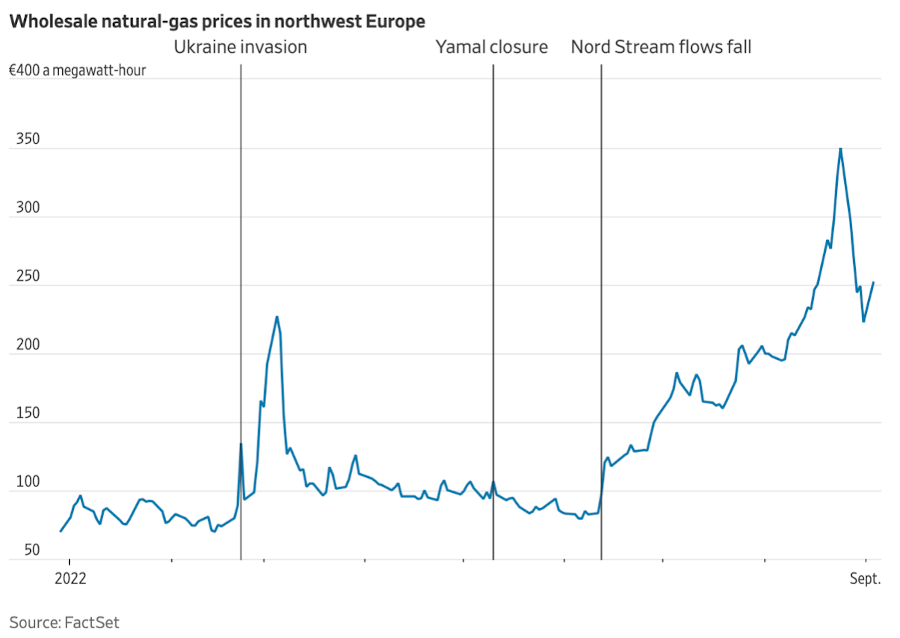 Come affrontare la crisi energetica: andamento del prezzo del gas